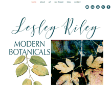 Tablet Screenshot of lesleyriley.com